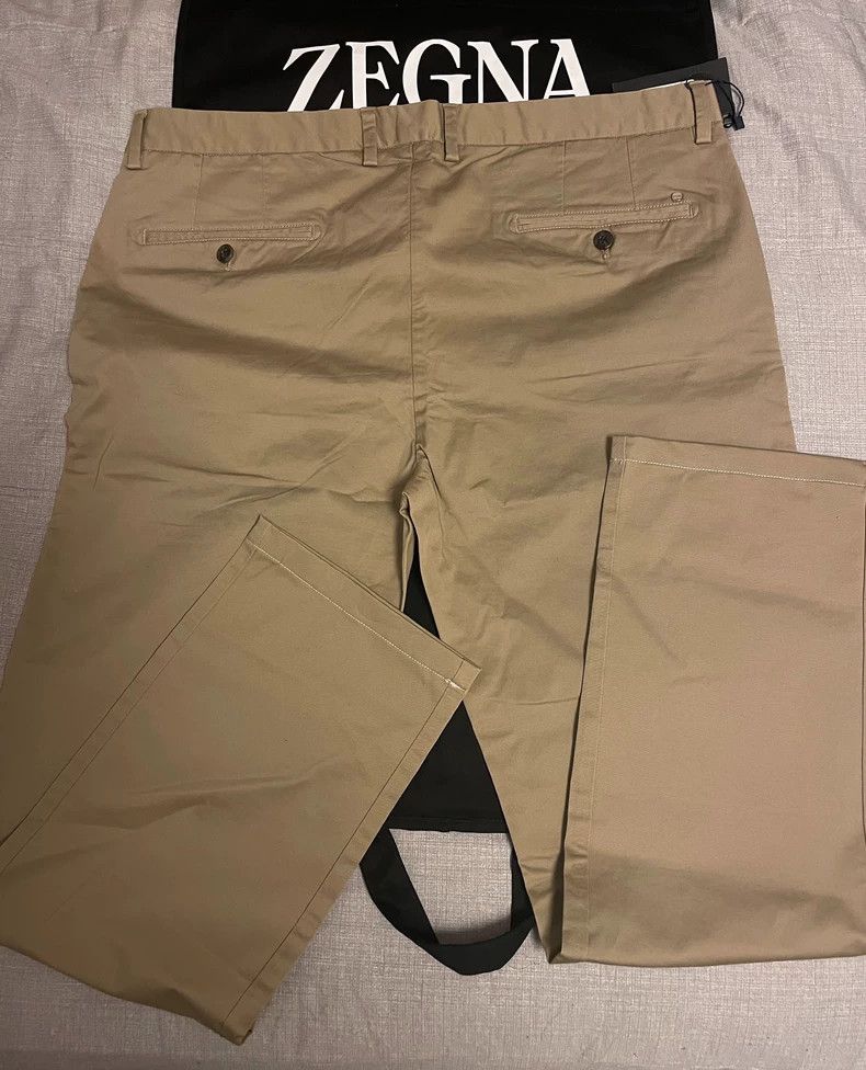Ermenegildo Zegna Ermenegildo Zegna Casual Pants in Khaki Color Size US 38 / EU 54 - 2 Thumbnail