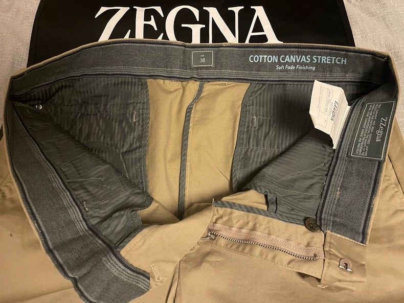 Ermenegildo Zegna Ermenegildo Zegna Casual Pants in Khaki Color Size US 38 / EU 54 - 4 Thumbnail