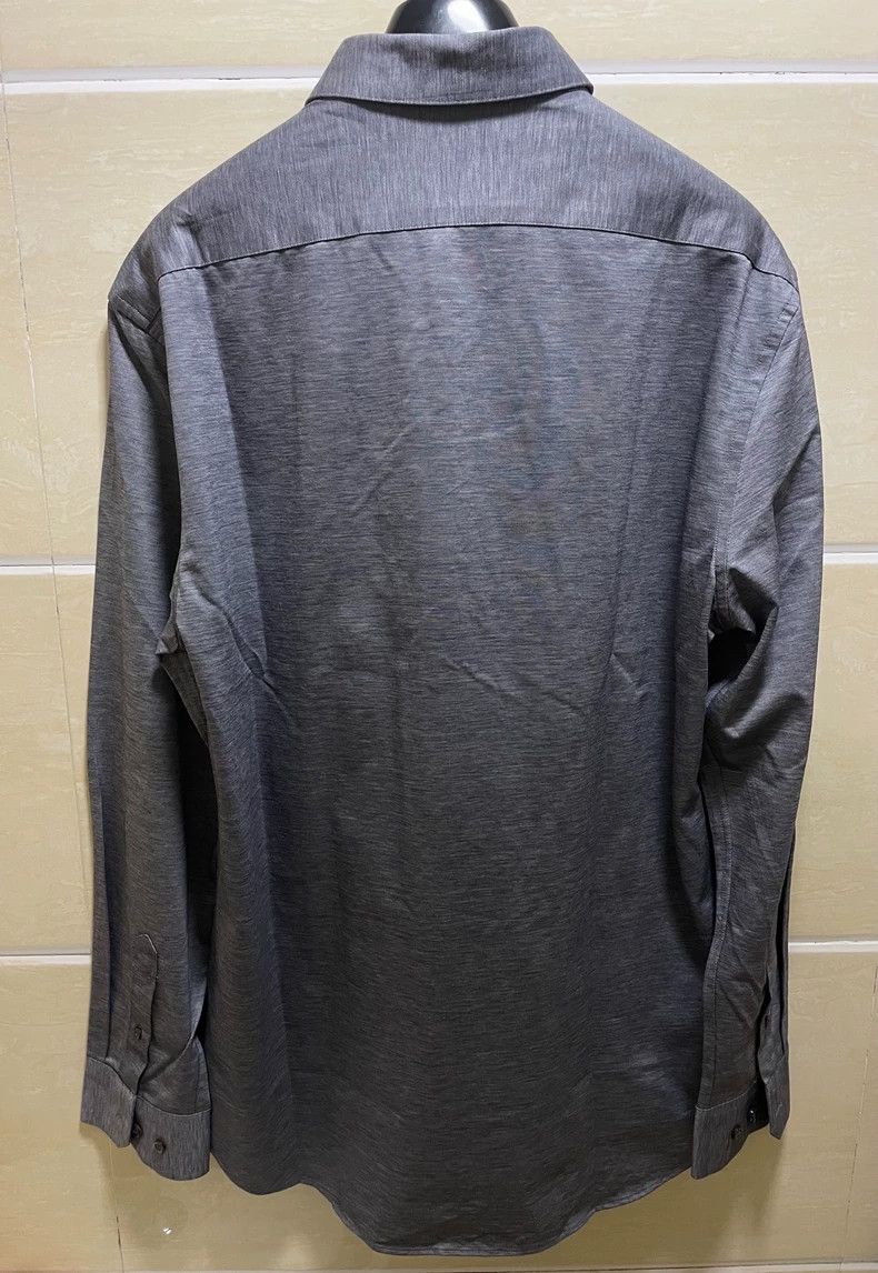 Emporio Armani Giorgio Armani Long Sleeve Shirt in Gray Size US M / EU 48-50 / 2 - 3 Thumbnail