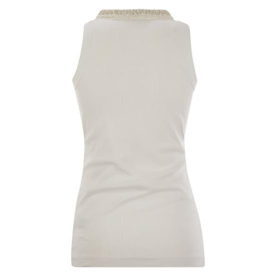 Fabiana Filippi FABIANA FILIPPI Women Tops JED275F604 WHITE Size M / US 6-8 / IT 42-44 - 2 Thumbnail