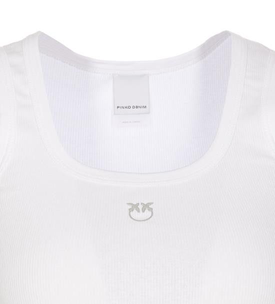 Pinko PINKO Women Tops 100807 A2C1Z04 White Size L / US 10 / IT 46 - 4 Thumbnail