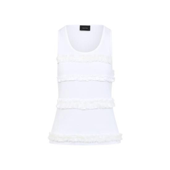 Simone Rocha SIMONE ROCHA Women Tops 5345 0553 WHITE Size M / US 6-8 / IT 42-44 - 2 Thumbnail