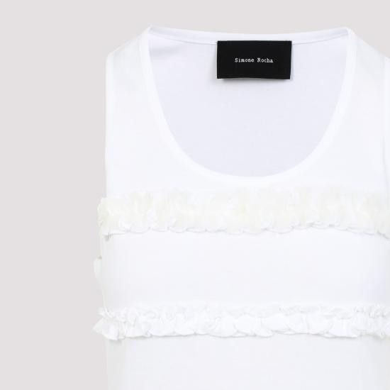 Simone Rocha SIMONE ROCHA Women Tops 5345 0553 WHITE Size M / US 6-8 / IT 42-44 - 5 Thumbnail