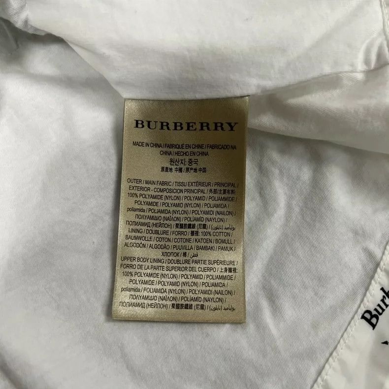Burberry Burberry White Printed Drawstring Jacket Size US S / EU 44-46 / 1 - 6 Thumbnail