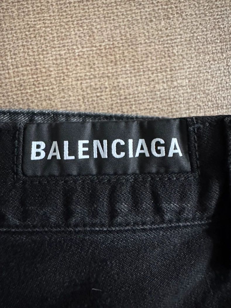 Balenciaga Balenciaga Two-Tone Flare Denim Pants M Size Size US 34 / EU 50 - 5 Thumbnail