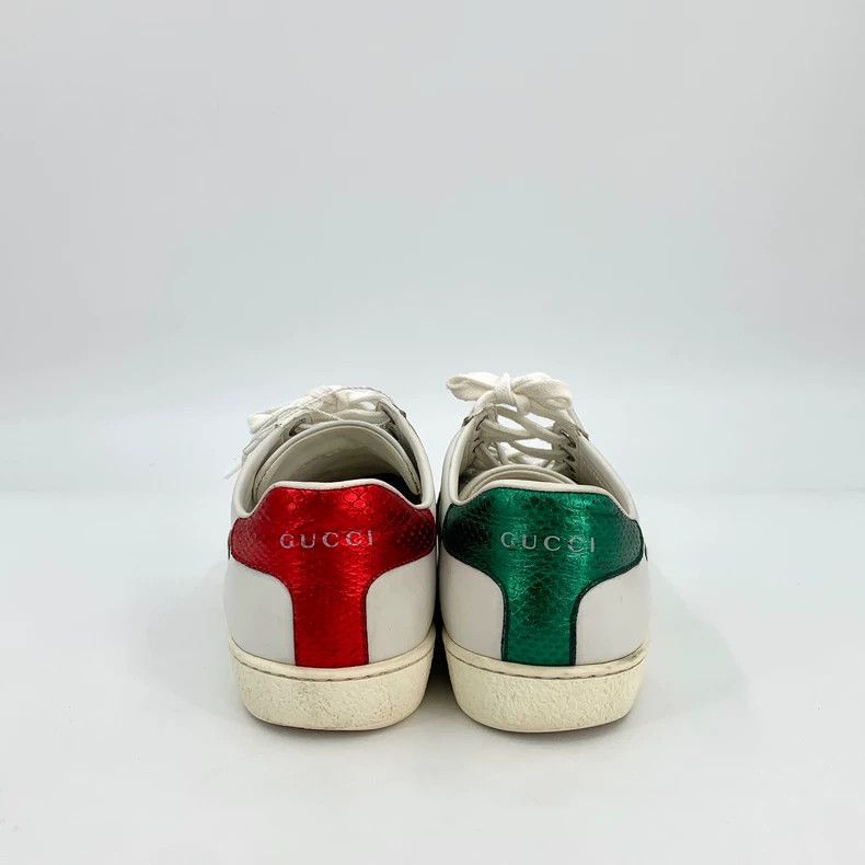 Gucci Gucci Ace Series White Sneakers with Embroidery Size US 7 / EU 40 - 4 Thumbnail