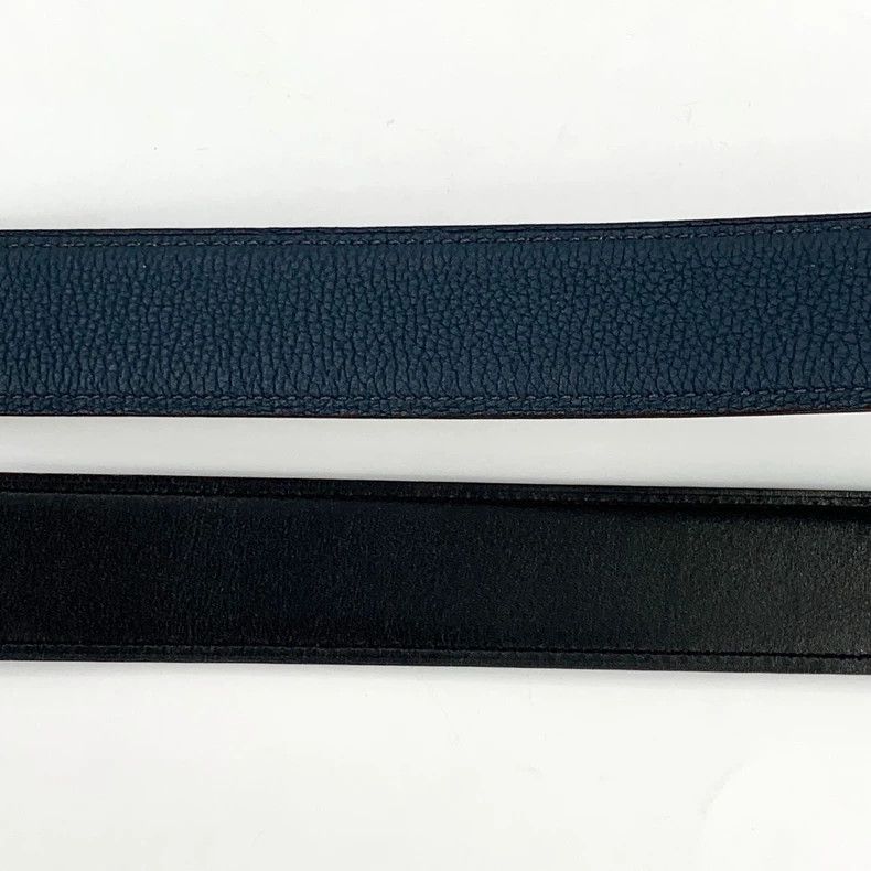 Hermes Hermes Black Leather Belt with Gold Buckle Size ONE SIZE - 4 Thumbnail