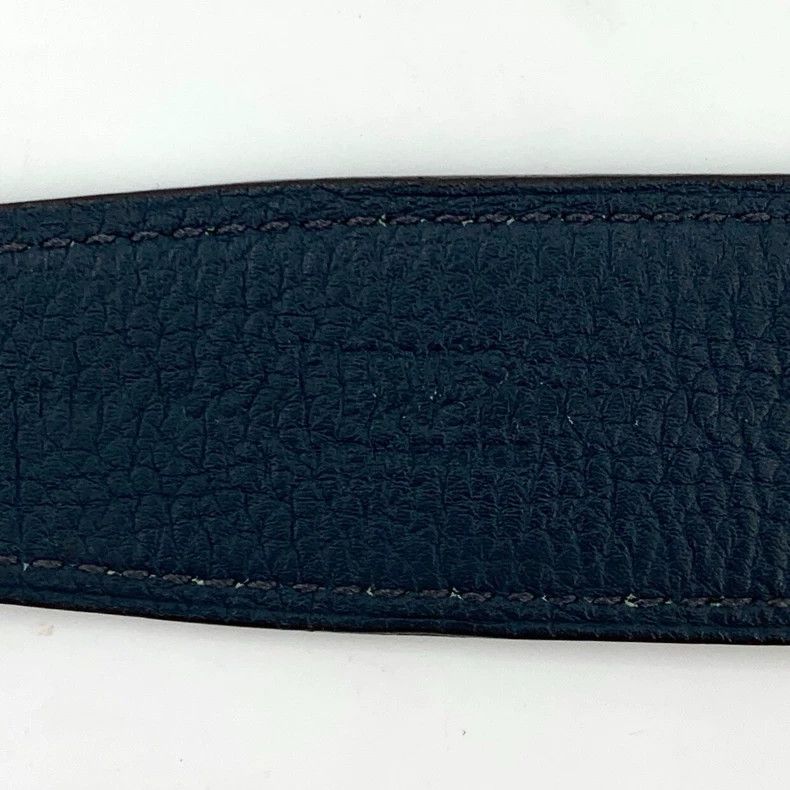 Hermes Hermes Black Leather Belt with Gold Buckle Size ONE SIZE - 8 Thumbnail