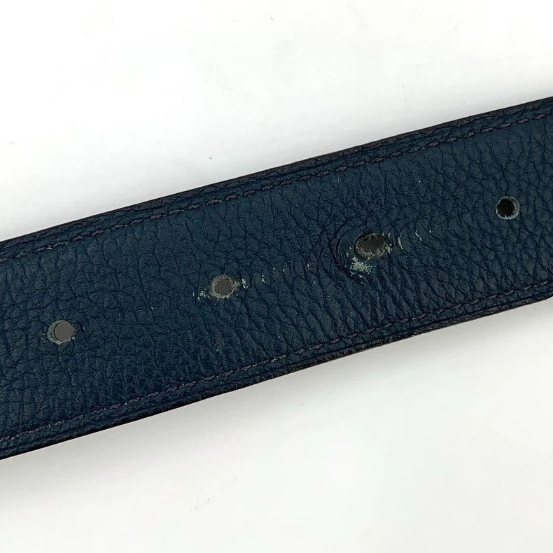 Hermes Hermes Black Leather Belt with Gold Buckle Size ONE SIZE - 9 Thumbnail