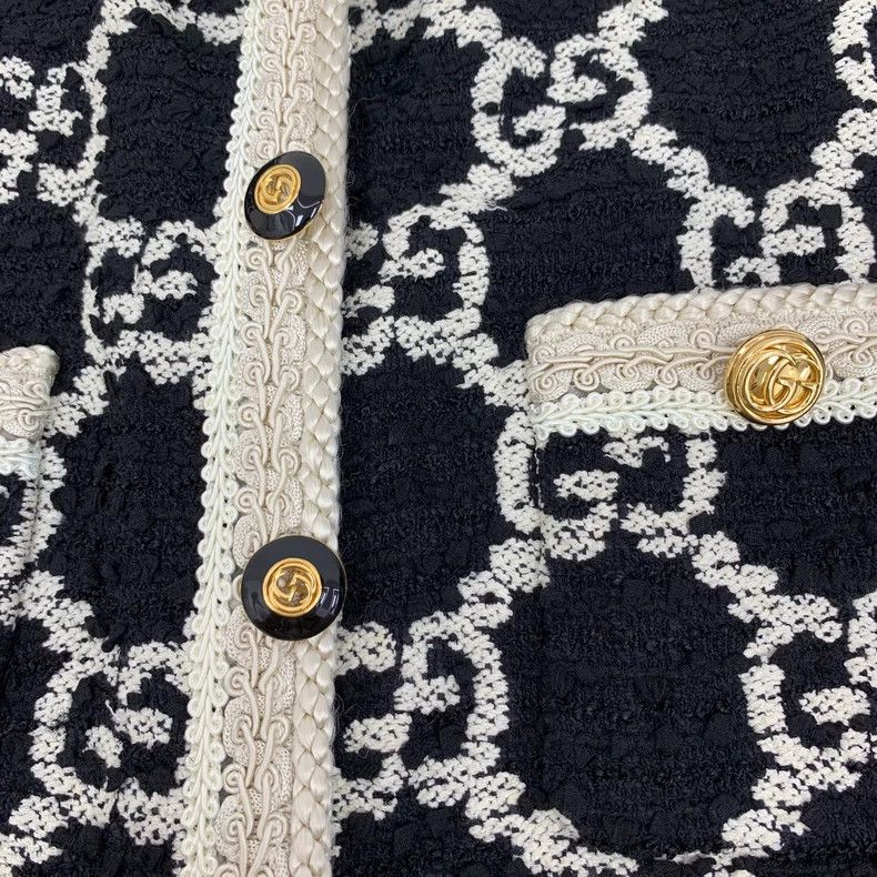 Gucci Gucci Black Logo Knit Vest with Buttons Size US XS / EU 42 / 0 - 5 Thumbnail