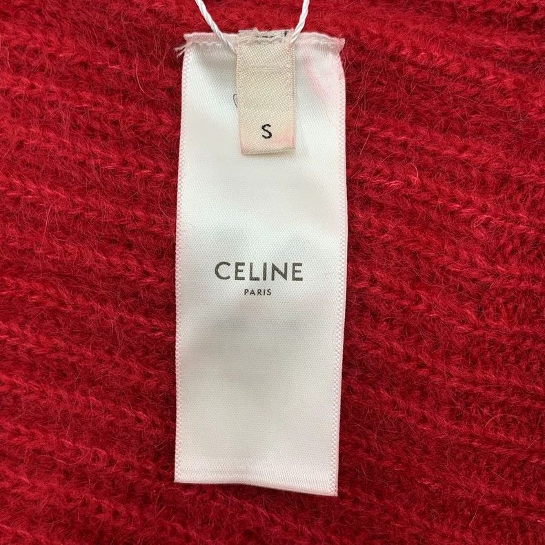 Celine Celine Red Doll Collar Knit Cardigan Sweater Size US S / EU 44-46 / 1 - 6 Thumbnail