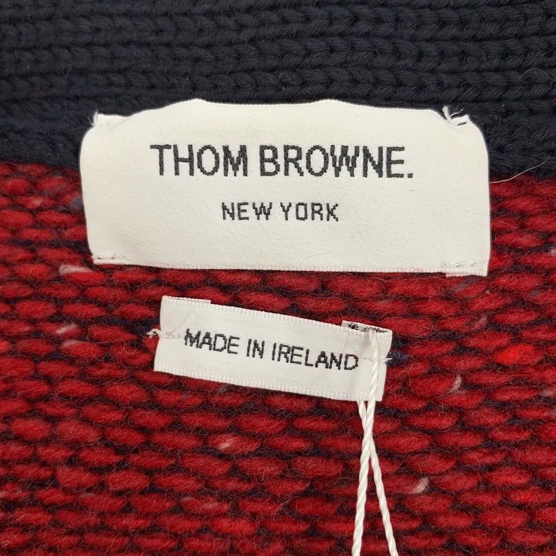 Thom Browne Thom Browne Striped Cotton V-Neck Cardigan Size US S / EU 44-46 / 1 - 5 Thumbnail