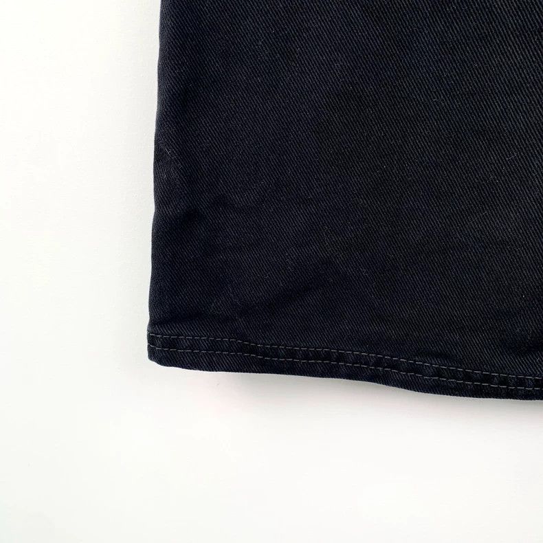 Balenciaga Balenciaga Black Cotton Denim Midi Skirt Size US 36 / EU 52 - 4 Thumbnail