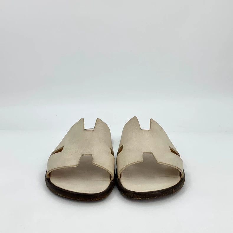Hermes Hermes Casual Slide Sandals in Beige Size US 10 / EU 43 - 3 Thumbnail