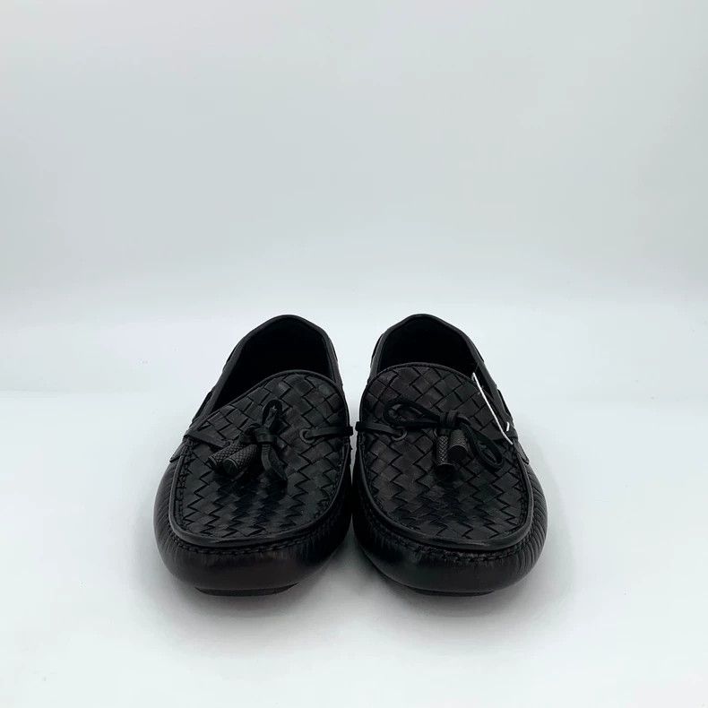 Bottega Veneta Bottega Veneta Black Woven Loafers Shoes Size US 10.5 / EU 43-44 - 3 Thumbnail