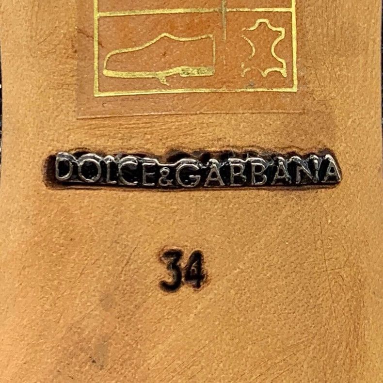 Dolce & Gabbana Dolce&Gabbana Blue Lace High Heels with Rhinestones Size US 5 / EU 37 - 7 Thumbnail