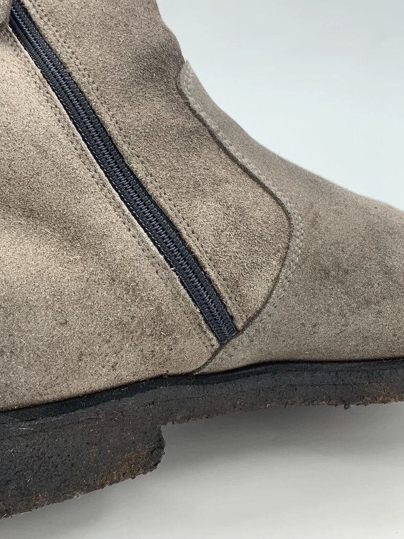Prada Prada Gray Suede Mid-Calf Zip Boots Size US 7.5 / EU 40-41 - 8 Thumbnail