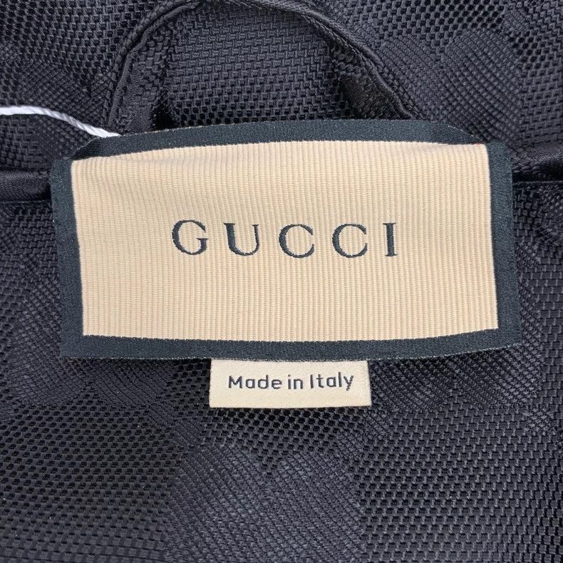 Gucci Black Logo Hooded Jacket Size 50