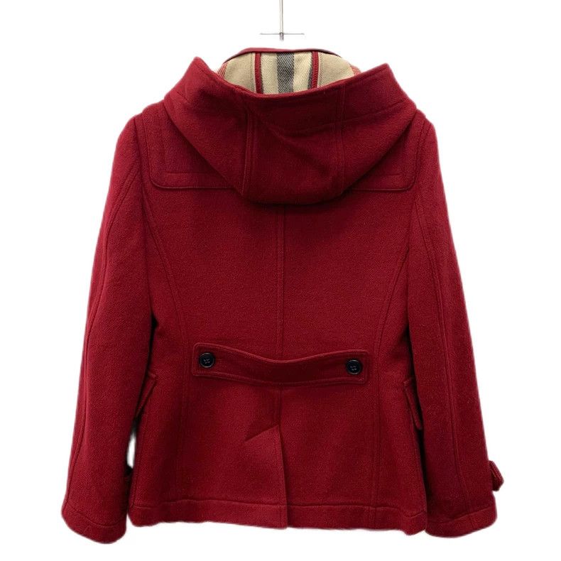 Burberry Burberry Red Wool Hooded Short Coat Size US S / EU 44-46 / 1 - 2 Thumbnail