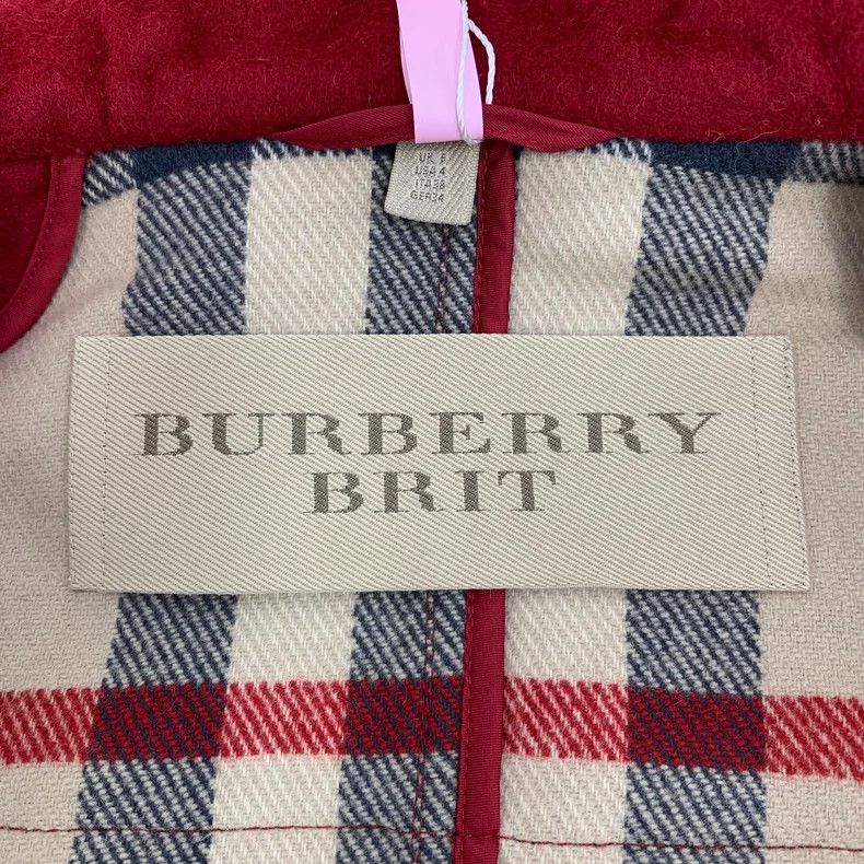 Burberry Burberry Red Wool Hooded Short Coat Size US S / EU 44-46 / 1 - 5 Thumbnail