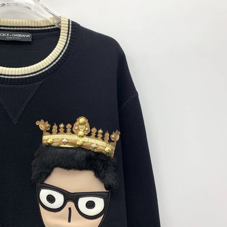 Dolce & Gabbana Dolce&Gabbana Long Sleeve Crown Sweatshirt Size US XL / EU 56 / 4 - 3 Thumbnail