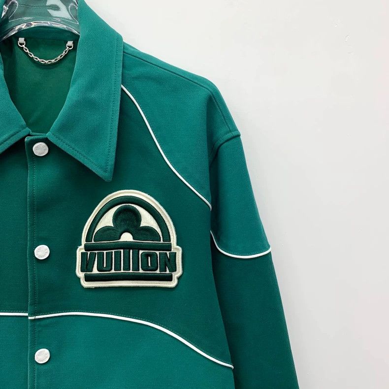 Louis Vuitton Louis Vuitton Green Embroidered Long Sleeve Jacket Size US M / EU 48-50 / 2 - 3 Thumbnail