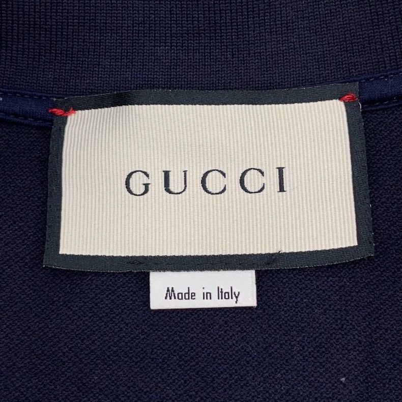 Gucci Gucci Navy Striped Cotton Polo Shirt Size US S / EU 44-46 / 1 - 5 Thumbnail