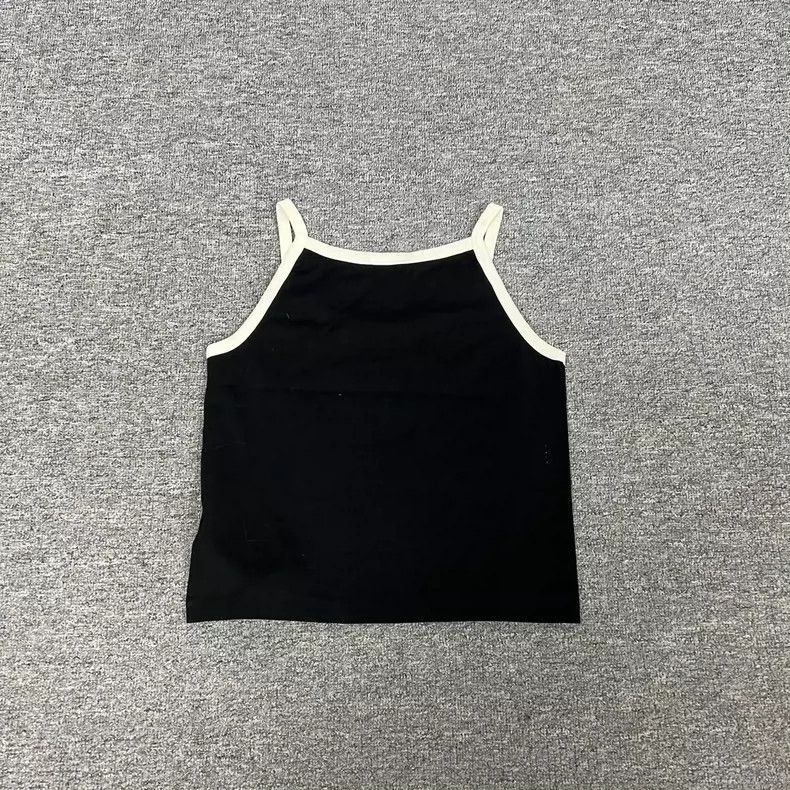 Celine Celine Black Logo Tank Top with Straps Size US M / EU 48-50 / 2 - 2 Thumbnail