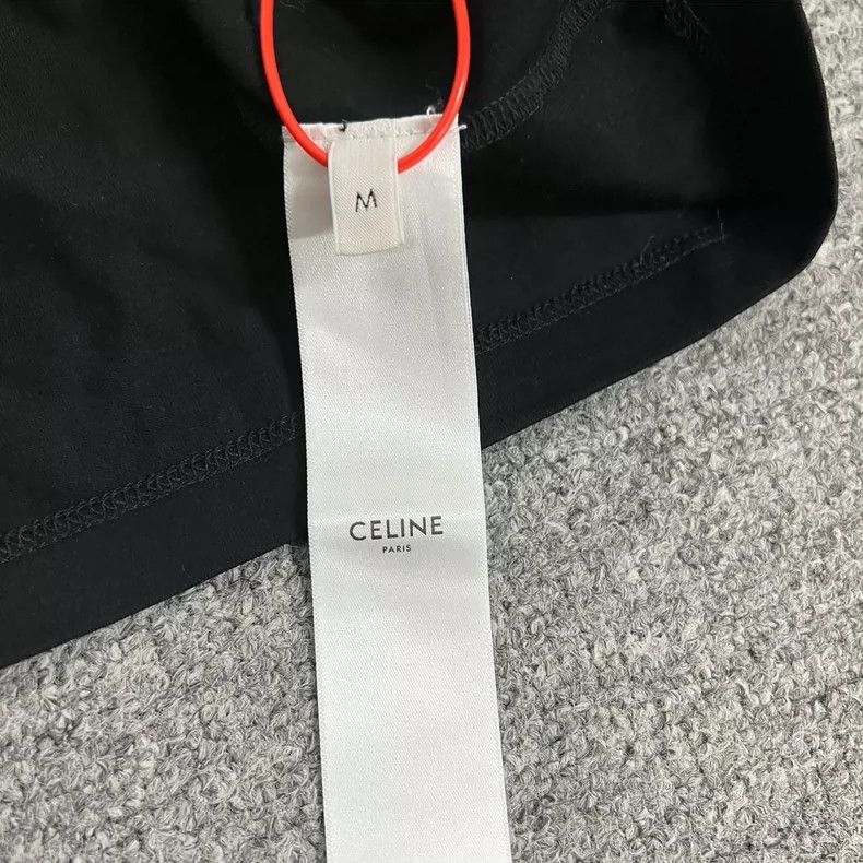 Celine Celine Black Logo Tank Top with Straps Size US M / EU 48-50 / 2 - 6 Thumbnail