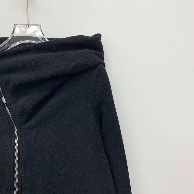 Rick Owens Rick Owens Black Zip Hoodie Long Sleeve Size US XS / EU 42 / 0 - 3 Thumbnail