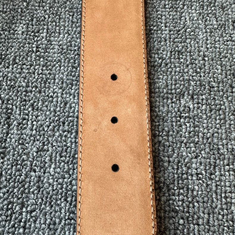 Gucci GUCCI Double G Canvas Leather Belt for Men Size ONE SIZE - 4 Thumbnail