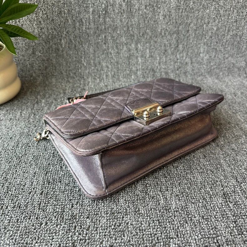 Dior Dior Removable Chain Shoulder Bag in Purple Size ONE SIZE - 3 Thumbnail