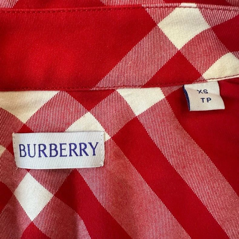 Burberry Burberry Red Plaid Long Sleeve Shirt for Men Size US XS / EU 42 / 0 - 3 Thumbnail