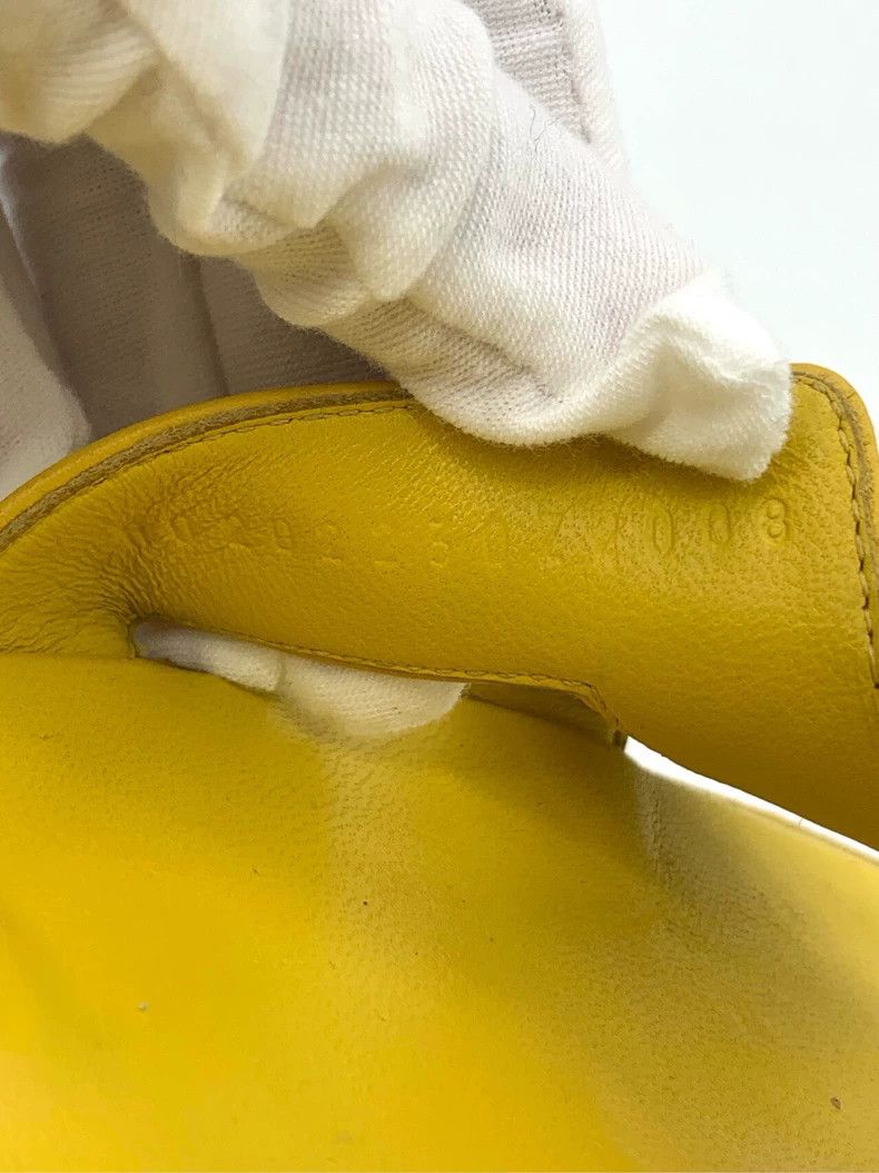 Hermes Hermes Yellow Leather Slippers Size 37 Size US 7.5 / EU 40-41 - 6 Thumbnail