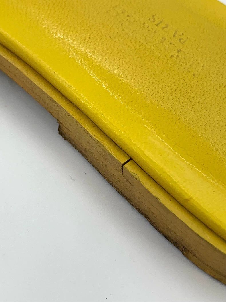 Hermes Hermes Yellow Leather Slippers Size 37 Size US 7.5 / EU 40-41 - 9 Thumbnail