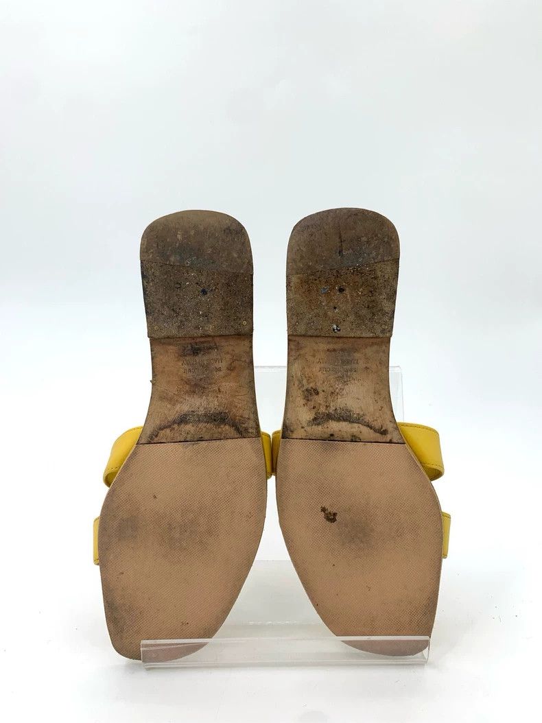 Hermes Hermes Yellow Leather Slippers Size 37 Size US 7.5 / EU 40-41 - 5 Thumbnail