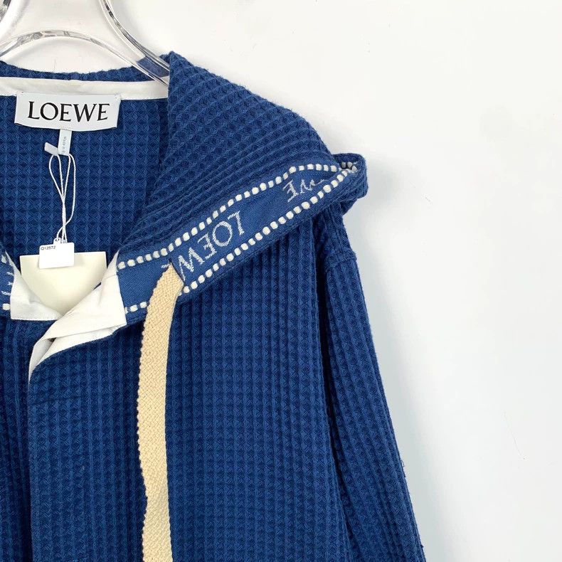 Loewe Loewe Blue Hoodie with Tassels and Embroidery Size US M / EU 48-50 / 2 - 3 Thumbnail