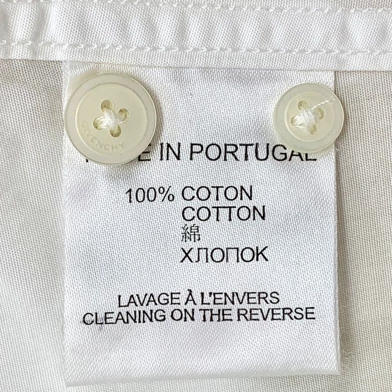 Givenchy Givenchy White Cotton Long Sleeve Button-Up Shirt Size US M / EU 48-50 / 2 - 6 Thumbnail