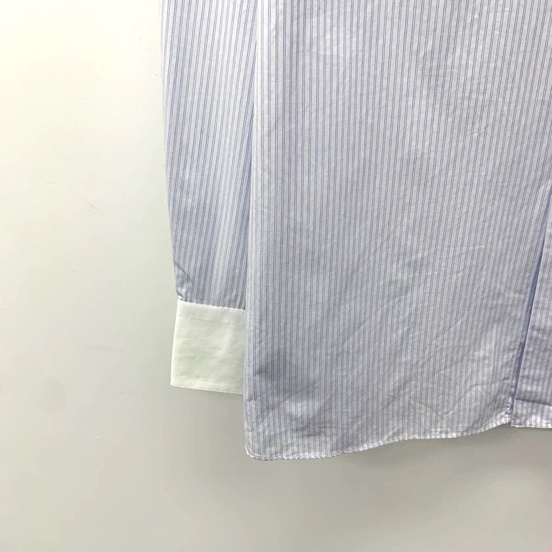 Ermenegildo Zegna Stefano Ricci Blue Stripe Long Sleeve Shirt Size US L / EU 52-54 / 3 - 4 Thumbnail