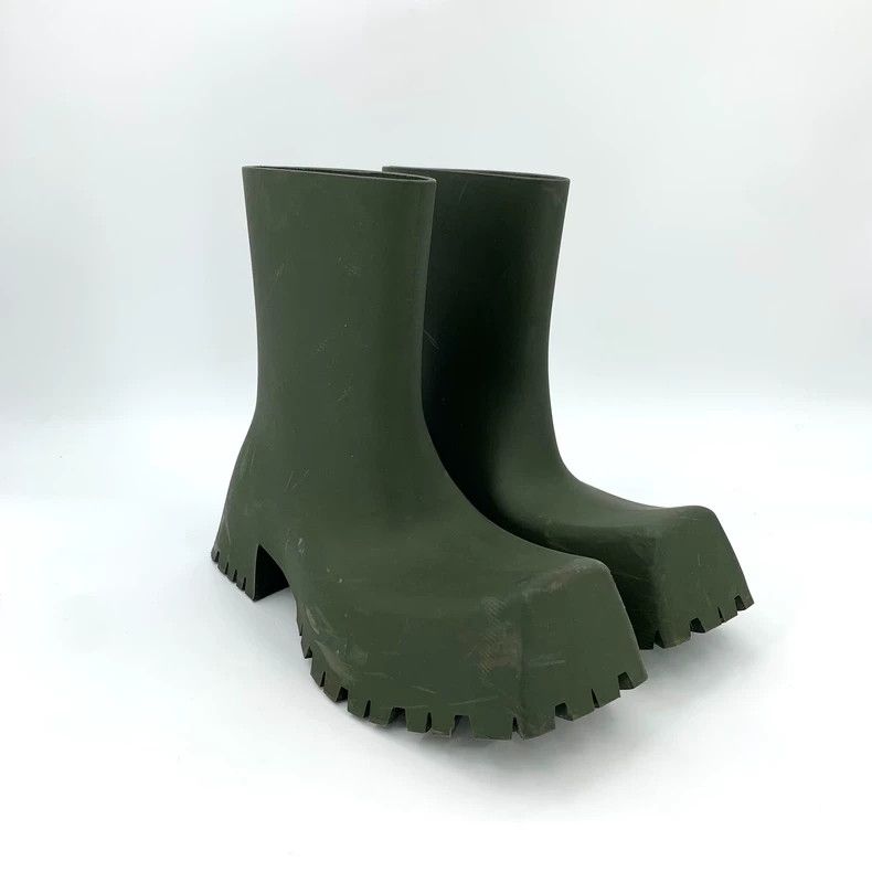 Balenciaga Balenciaga Trooper Military Green Chunky Boots Size US 8 / EU 41 - 2 Thumbnail