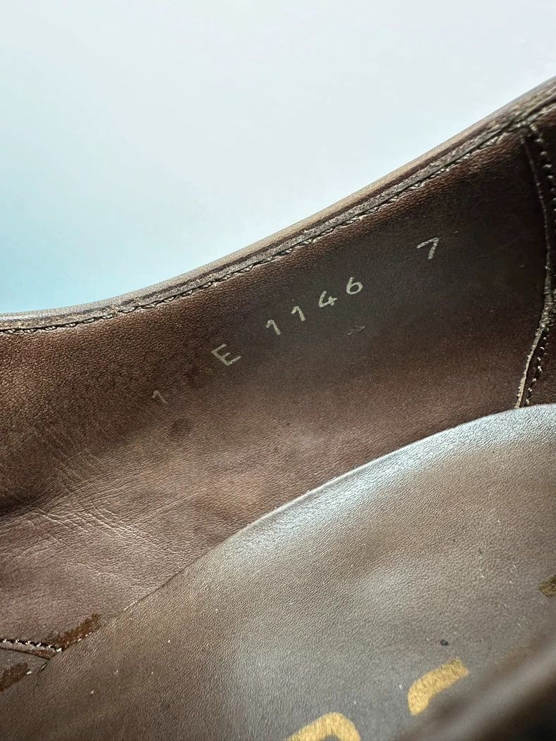 Prada Miumiu Brown Vintage Leather Shoes with Studs Size US 7 / EU 40 - 8 Thumbnail