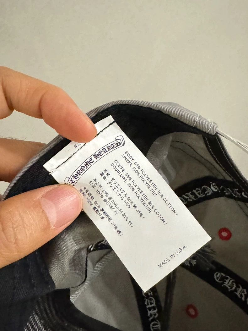 Chrome Hearts Chrome Hearts Gray Baseball Cap with Tag Size ONE SIZE - 5 Thumbnail