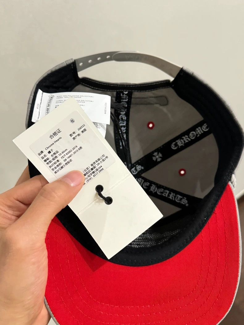 Chrome Hearts Chrome Hearts Gray Baseball Cap with Tag Size ONE SIZE - 6 Thumbnail