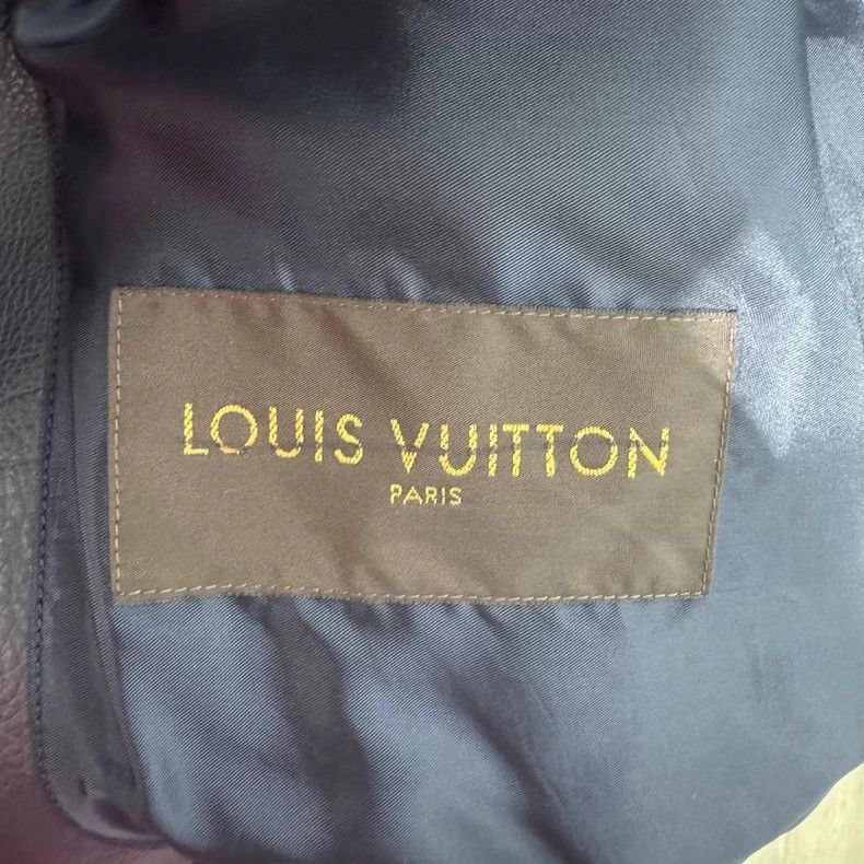 Louis Vuitton LV Louis Vuitton Logo Leather Jacket Size US XXL / EU 58 / 5 - 6 Thumbnail