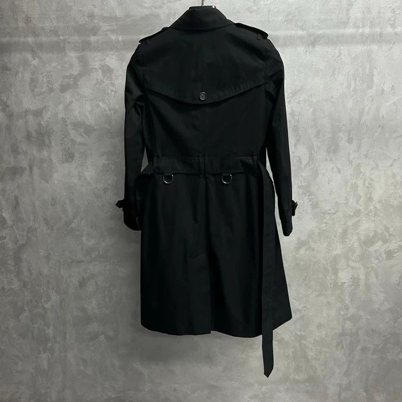 Burberry Burberry Double-Breasted Black Coat Jacket Size US M / EU 48-50 / 2 - 2 Thumbnail