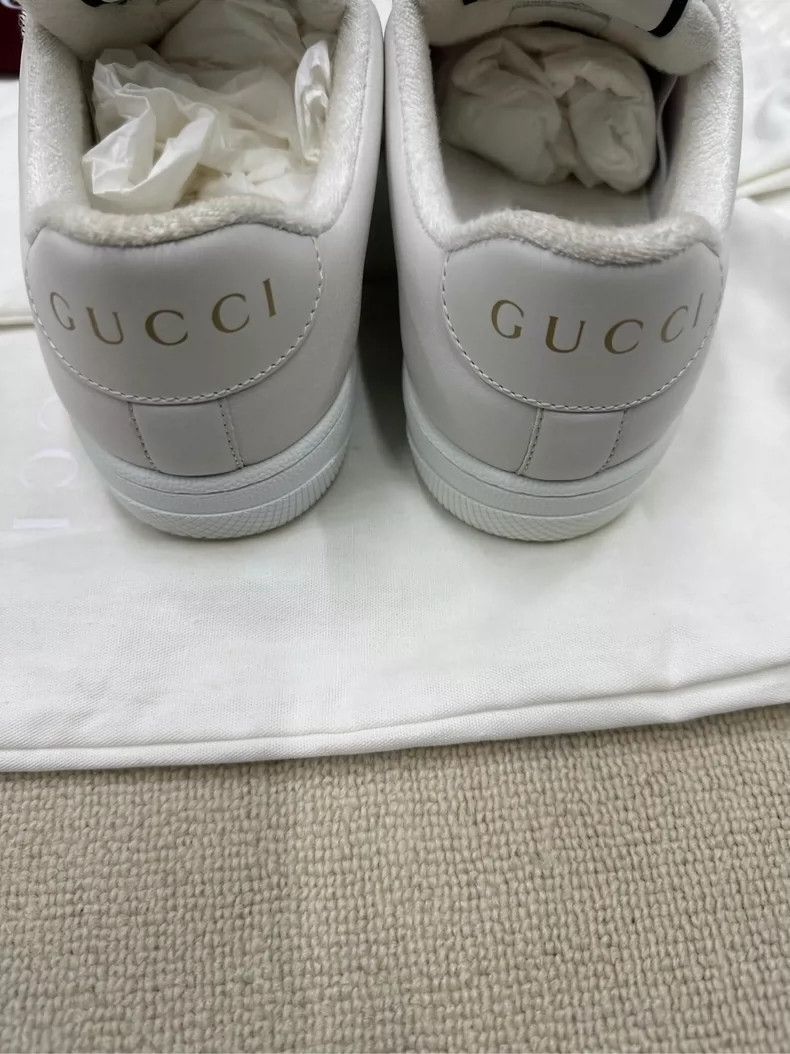 Gucci GUCCI Screener Leather Lace-up Low Top Sneakers Size US 7.5 / EU 40-41 - 3 Thumbnail