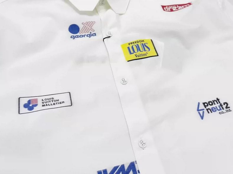 Louis Vuitton Louis Vuitton Embroidered Badge Shirt XL New Size US XL / EU 56 / 4 - 3 Thumbnail