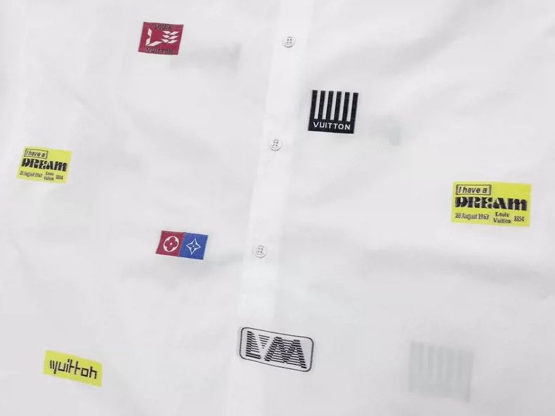 Louis Vuitton Louis Vuitton Embroidered Badge Shirt XL New Size US XL / EU 56 / 4 - 2 Thumbnail