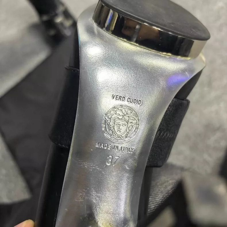 Versace Versace Black High Heel Knee Boots Size US 7 / EU 40 - 4 Thumbnail
