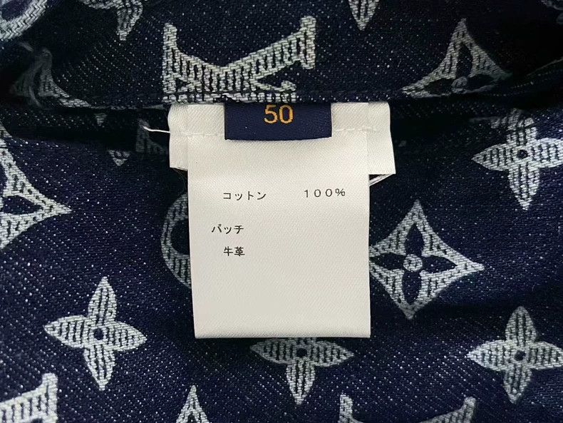 Louis Vuitton Louis Vuitton Denim Jacket with Allover Logo Size US L / EU 52-54 / 3 - 5 Thumbnail